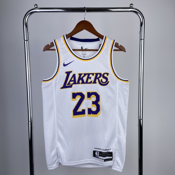 2023 Los Angeles Lakers White LeBron James #23 Adult NBA Jersey