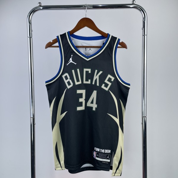 2023 Milwaukee Bucks Jordan Edition Antetokounmpo #34 Adult NBA Jersey