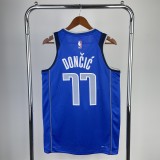 2023 Dallas Mavericks Blue Luka Doncic #77 Adult NBA Jersey