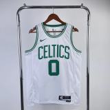 2023 Boston Celtics White Jayson Tatum #0 Adult NBA Jersey