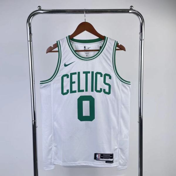 2023 Boston Celtics White Jayson Tatum #0 Adult NBA Jersey