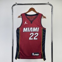 2023 Miami Heat Red Jimmy Butler #22 Adult NBA Jersey