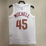 2023 Cleveland Cavaliers White Mitchell #45 Adult NBA Jersey