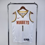 2023 Denver Nuggets White PORTER JR.#1 Adult NBA Jersey