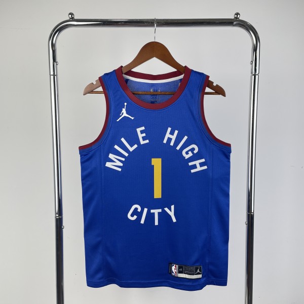 2023 Denver Nuggets Blue PORTER JR. #1 Adult NBA Jersey