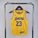 2023 Los Angeles Lakers Yellow LeBron James #23 Kids NBA Jersey