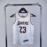 2023 Los Angeles Lakers White LeBron James #23 Kids NBA Jersey