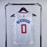 2023 Los Angeles Clippers WESTBROOK #0 Kids NBA Jersey