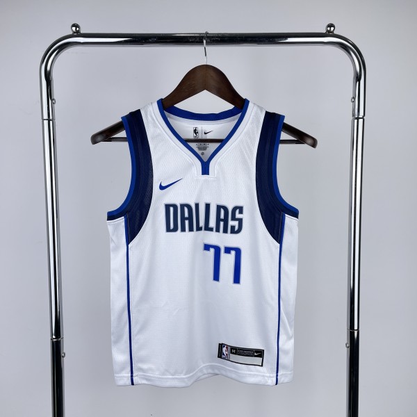2023 Dallas Mavericks Luka Doncic #77 Kids NBA Jersey