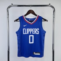 2023 Los Angeles Clippers WESTBROOK #0 Kids NBA Jersey