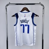 2023 Dallas Mavericks Luka Doncic #77 Kids NBA Jersey