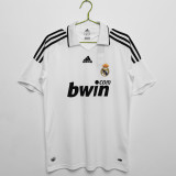 2008-2009 Real Madrid Home Adult Retro Soccer Jersey