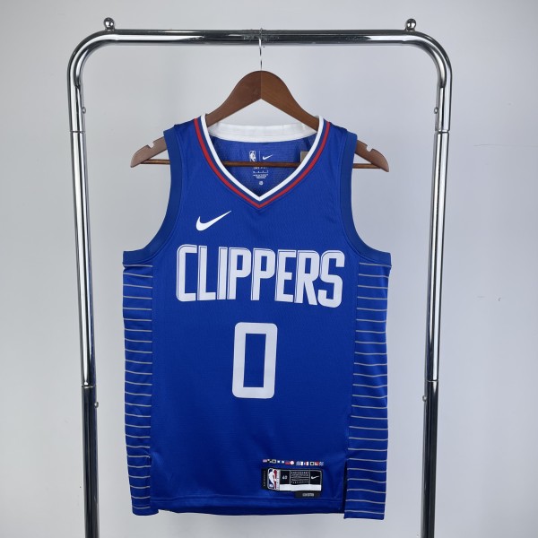 2023 Los Angeles Clippers WESTBROOK #0 Adult NBA Jersey