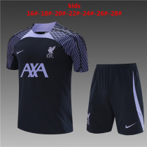 23/24 Liverpool Kids Training Jersey+Shorts Suit