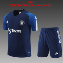 23/24 Man United Kids Training Jersey+Shorts Suit