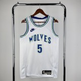 2024 Minnesota Timberwolves EDWARDS #5 Adult NBA Jersey