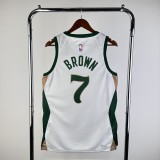 2024 Boston Celtics BROWN #7 Adult NBA Jersey