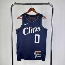 2024 Los Angeles Clippers WESTBROOK #0 Adult NBA Jersey