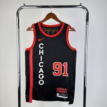 2024 Chicago Bulls RODMAN #91 Adult NBA Jersey