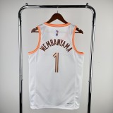 2024 San Antonio Spurs WEMBANYAMA #1 Adult NBA Jersey