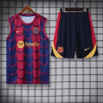 24/25 Barcelona Adult Sleeveless Jersey+Shorts Suit