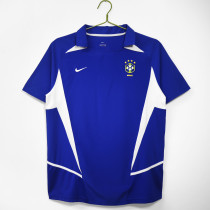 2002 Brazil Away Adult Retro Soccer Jersey