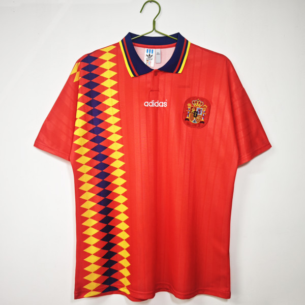 1994-1995 Spain Home Adult Retro Soccer Jersey
