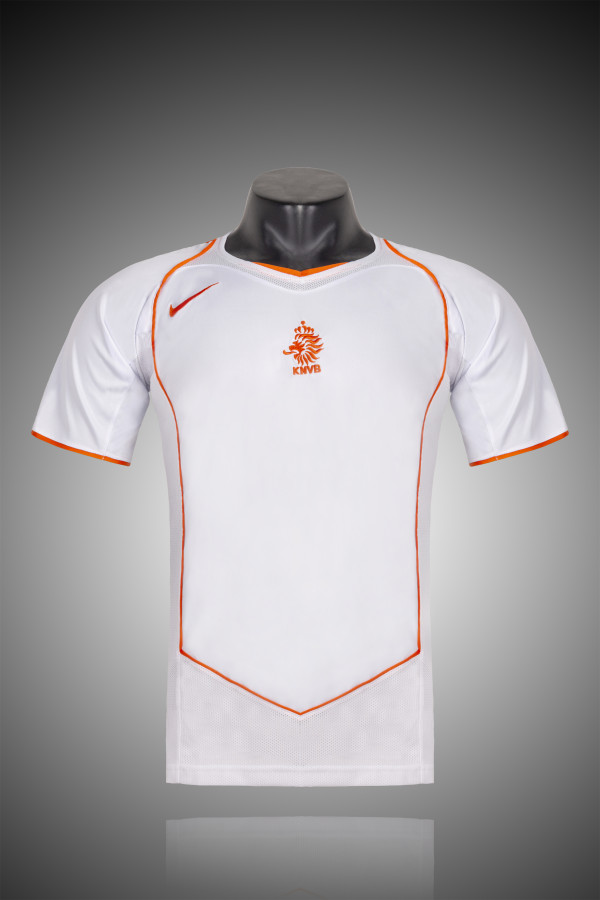 2004 Netherlands Away Adult Retro Soccer Jersey