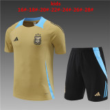 24/25 Argentina Kids Training Jersey+Shorts Suit