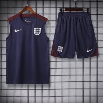 24/25 England Adult Sleeveless Jersey+Shorts Suit