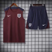 24/25 England Adult Sleeveless Jersey+Shorts Suit