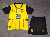 24/25 Borussia Dortmund Home Kids Soccer Jersey+Shorts