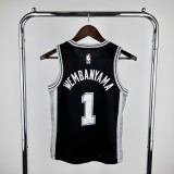 2023 San Antonio Spurs WEMBANYAMA #1 Kids NBA Jersey