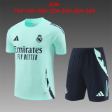 24/25 Real Madrid Kids Training Jersey+Shorts Suit