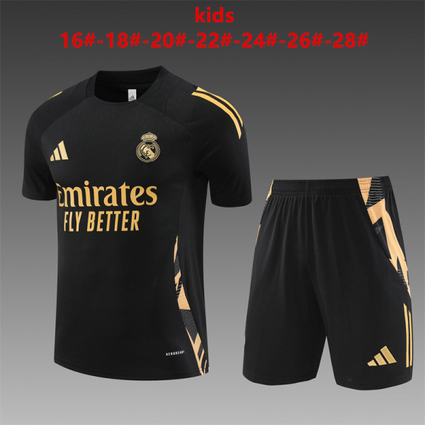 24/25 Real Madrid Kids Training Jersey+Shorts Suit