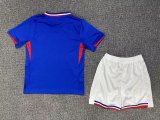 24/25 France Home Kids Soccer Jersey+Shorts