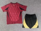 24/25 Belgium Home Kids Soccer Jersey+Shorts