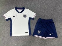 24/25 England Home Kids Soccer Jersey+Shorts