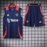 24/25 Man United Adult Sleeveless Jersey+Shorts Suit