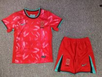 24/25 Korea Home Kids Soccer Jersey+Shorts