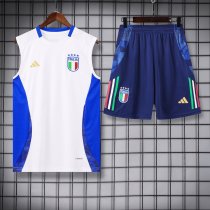 24/25 Italy Adult Sleeveless Jersey+Shorts Suit