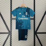 2017-2018 Real Madrid Third Kids Retro Soccer Jersey+Shorts