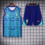 24/25 Brazil Adult Sleeveless Jersey+Shorts Suit