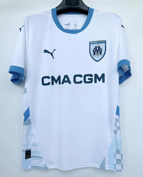 24/25 Olympique de Marseille Home Adult Soccer Jersey