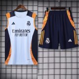 24/25 Real Madrid Adult Sleeveless Jersey+Shorts Suit