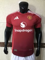 Player Version 24/25 Man United Home Adult Soccer Jersey