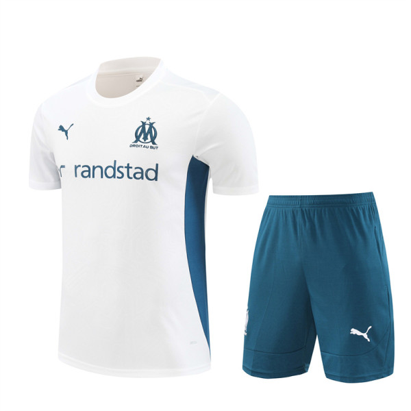 24/25 Olympique de Marseille Adult Training Jersey+Shorts Suit