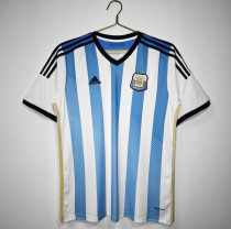 2014 Argentina Home Adult Retro Soccer Jersey