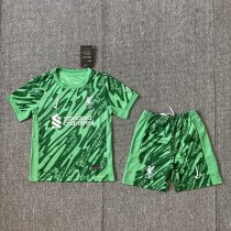 24/25 Liverpool GK Kids Soccer Jersey+Shorts