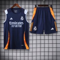 24/25 Real Madrid Adult Sleeveless Jersey+Shorts Suit